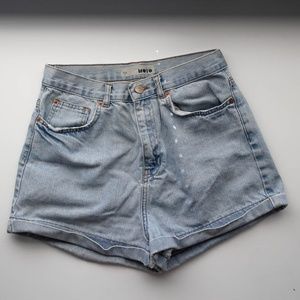 Topshop Moto Denim Shorts